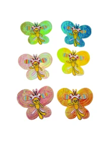 Bộ 6 miếng vá thêu hình con ong ngộ nghĩnh - Nhiều màu - Xem 11