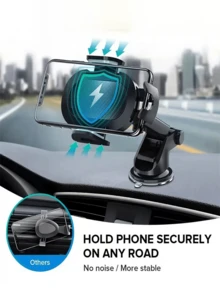 Multifunctional Suction Cup Car Phone Holder, Telescopic Navigation Mount, Shockproof & Anti-Slip, Ultra-Stable, Easy Installation & Portable, Suitable For Car And Desktop, Compatible With All Phone Models, Multiple Styles Available, Essential Gift For Driving Enthusiasts, Car Accessories, Smartphone Holder - Black B - View 9