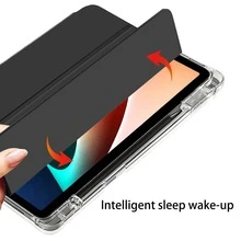 相容於華為 Honor 平板保護殼，相容於 Honor Pad X8a 平板保護殼，智慧休眠喚醒，磨砂背蓋附筆槽，磨砂質感，相容於 Matepad SE 11"、Pad2/Pad SE 11 吋平板保護殼，適用於 Tab M10 Plus (3rd Gen)、Tab M11、A16，相容於 iPad 11 代平板保護套 - 黑色 - 查看 3