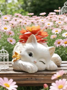 Cat-Shaped Indoor/Outdoor Planter - Cute Succulent/Cactus Planter, Perfect Gift For Cat Lovers - Multiple Styles - View 6
