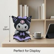 SANRIO 1個三麗鷗 23cm 庫洛米絨毛娃娃，正版三麗鷗商品，哥德黑庫洛米 & 甜酷粉庫洛米，柔軟舒適睡眠娃娃，女孩生日禮物，桌面裝飾品 - 彩色 - 查看 9