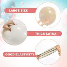 Neutral Color Balloon Arch Set, Neutral Color Balloon Wreath, Includes Nude, Beige, White And Metallic Gold Balloons, Suitable For Wedding, Birthday, Baby Shower Decoration - A - View 7