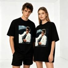 1pc 2026 Classic Michael Jacksons King Of Pop Rip Rap Style T Shirt Black Crew Slogan Bodybuilding Top Boyfriend Style Casual Wear Suitable For AllSeasons Graphic Tee Men Playera De Hombre T-Shirts For Men,Jackson Glove Graphic T-Shirt,Men's And Women's Sports Leisure Tee,Y2k Summer Vacation Clothes, T Shirts For Men's And Women's Graphic Tee Lightweight Breathable 100%Cotton T Shirt - Regular Fit Round Neck Casual Casual Attire - , Casual Shortsleeved Round Neck Summer Tops, Mediumstretch Fabric, Comfortable Fit For All Seasons, Tshirt With Unique Pattern , Relaxed Fit, Free Shipping Summer Tops Summer Outfits For Women Summer Clothes  Summer Clothes  Vacation Outfits Women Summer Outfit 4th Of July Outfit Women  Tropical Outfits For Women Going Out Tops T Shirts Women - 黑色 11 - 查看 2