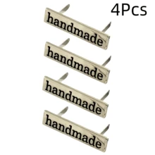 2/4/6/8Pcs Handmade Metal Letter Labels, Suitable For DIY Wallets, Bags, Hats, Clothing, Sewing Accessories, Multi-Functional Rectangular Labels, DIY Wallet Making Accessories, DIY Wallet Making - Multicolor - View 21