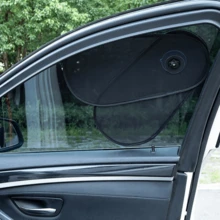 Universal Adjustable Car Side Window Sunshade - 180° Rotatable Mesh Sunshade, With Suction Cup Installation, Foldable Design, Blocks UV & Heat, Maintains Clear Driver's Vision, Suction Cup Sunshade - A - View 4