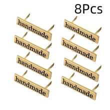 2/4/6/8Pcs Handmade Metal Letter Labels, Suitable For DIY Wallets, Bags, Hats, Clothing, Sewing Accessories, Multi-Functional Rectangular Labels, DIY Wallet Making Accessories, DIY Wallet Making - Multicolor - View 17