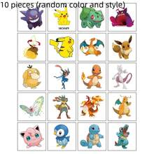 pokemon 20/10 Pcs Set New Pokémon, Squirtle, Waterproof Temporary Tattoo Stickers, Cartoon Character Tattoo Stickers Gift - Multicolor - View 9