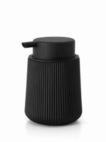 極簡時尚直條紋泡沫皂液瓶 - 320ml 可填充式浴室洗手皂液瓶，緊湊現代設計，適用於飯店與居家檯面，多色可選 - 泡沫皂液器 - 查看 7