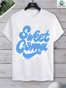 Men's Shirt, 180 G/M² Cotton, Streetwear Style, With A Cute Cat Head Motif, Casual, Sporty And Holiday Wear, Loose And Comfortable. - 白色 - 查看 12