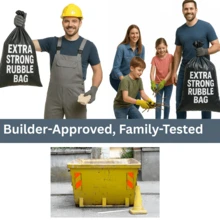 Extra Strong Rubble Sacks - 80 L Capacity - 15 Rubble Bags - 15 - View 4