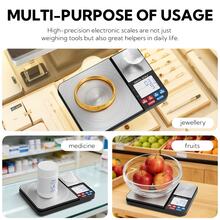 10kg/1g High Capacity & 0.01g High Precision Electronic Food Scale With Dual Weighing Zones, Suitable For Ingredients, Powder, Food Education And Baking, Requires 3 AAA Batteries (Not Included) - Multicolor - View 5