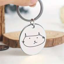Exquisite Pet Collar Accessory, Small Stainless Steel Dog Tag Pendant, Subtle Decoration To Enhance Appearance, Universal Keychain For Pet Lovers For Daily Wear, Suitable For Various Small Pets - Multicolor - View 7