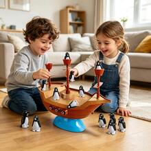 Penguin Balance Challenge Game - Cultivates Focus And Strategic Thinking, Suitable For Children 3+ Years Old, Ideal Gift For Children And Family Gatherings - Multicolor - View 2