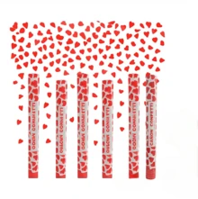 Cañon confeti mariposas blancas y pétalos de Rojos  ideal para  cumpleaños, bodas, aniversarios, Año Nuevo y fiestas, decoración festiva Biodegradable 40 cm Set (6-12 Uds) - 40 cm - Ver 9