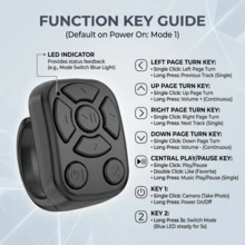 30mAh Wireless Multifunctional Remote Control, Compatible With Smartphone, Tablet, Camera Shutter, Page Turning - Multicolor J6 - View 8