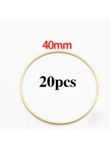 20pcs Stainless Steel Large Round Earring Hoops Earring Hooks Earring Pendants DIY Jewelry Making Accessories - Gold - View 7
