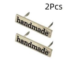 2/4/6/8Pcs Handmade Metal Letter Labels, Suitable For DIY Wallets, Bags, Hats, Clothing, Sewing Accessories, Multi-Functional Rectangular Labels, DIY Wallet Making Accessories, DIY Wallet Making - Multicolor - View 23