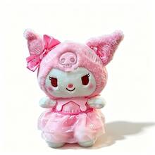 SANRIO 1個三麗鷗 23cm 庫洛米絨毛娃娃，正版三麗鷗商品，哥德黑庫洛米 & 甜酷粉庫洛米，柔軟舒適睡眠娃娃，女孩生日禮物，桌面裝飾品 - 彩色 - 查看 10