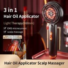 Electric Scalp Massage Comb, Upgraded 2-In-1 Electric Hair Comb And Scalp Massager, With 3 Adjustable Intensity Modes, Suitable For Combing Hair, Applying Oil And Scalp Care, Helping To Relax The Head And Beauty Care, Professional Hair Care Tool - Multicolor - View 13