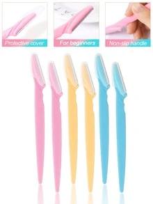 48 piezas Kit de herramientas para dar forma a las cejas para principiantes, Herramientas de maquillaje Navaja para cejas unisex, Herramientas de depilación - Multicolor - Ver 15