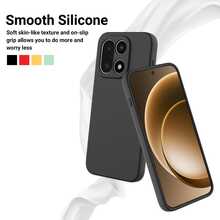 ForOnePlus Phone Case, Compatible With Various Models, Black Matte, Soft-Touch Skin Feel, Frosted Soft Shell, Anti-Fingerprint, Anti-Sweat, Dirt-Resistant, Anti-Slip, Raised Lens Protection, Ultra-Thin Bare-Feel, Minimalist Solid Color. High-Elastic Flexible Soft Shell Material, ForOnePlus Black Matte Phone Case, Black Matte Airbag Shockproof Case, ForOnePlus Matte Black Anti-Fingerprint Protective Cover, Frosted Matte, No Fingerprints Or Sweat - Black - View 2
