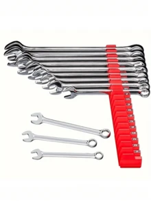 10pcs-Wrench Pro Premium Organizer - Upright Magnetic Storage For Hexagonal Heads - Durable Modular Toolbox Holder - Multicolor - View 7