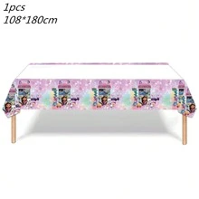Hasbro 1pc Party Tablecloth, Children's Birthday Supplies, Cat Decorations, Tabletop Cover, For Boys, Girls, Baby Shower, DIY Decorations - Multicolor - View 9