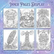 Adult Coloring Book - Magic House Themes, Colorful & Intricate Designs, 11.2x8.27 Inch, Saddle Stitch Binding, Double-Sided Printing, Thick Paper For Stress Relief & Relaxation, Therapeutic Artwork - Perfect Gift For Christmas, Birthdays & Holidays - Multicolor - View 5