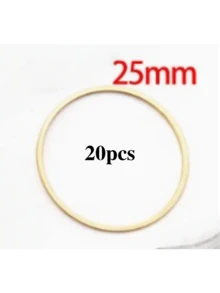 20pcs Stainless Steel Large Round Earring Hoops Earring Hooks Earring Pendants DIY Jewelry Making Accessories - Gold - View 11