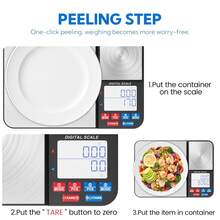 10kg/1g High Capacity & 0.01g High Precision Electronic Food Scale With Dual Weighing Zones, Suitable For Ingredients, Powder, Food Education And Baking, Requires 3 AAA Batteries (Not Included) - Multicolor - View 6