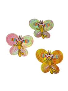 Bộ 6 miếng vá thêu hình con ong ngộ nghĩnh - Nhiều màu - Xem 5