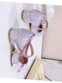 2026 Zapatos de tacón alto para niñas para actuaciones en el escenario - Púrpura malva - Ver 5