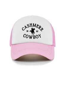 經典復古Y2K水洗「CASHMERE COWBOY」原創棒球帽卡車帽,男女通用,適合春夏秋冬四季,情人節、單身派對、父親節、母親節、教師節、開學季、萬聖節、新娘、學生、教師的完美禮物,女性夏季旅行海灘必備,女性海灘帽,新娘婚禮必備 - 均碼 - 查看 7