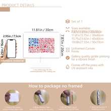 1pc Watercolor Style American Flag & Floral Pattern: Patriotic Wall Art, Independence Day Celebration, Frameable Or Unframed, Ideal Housewarming Gift, College Dorm Apartment Decor, Suitable For Hotel, Home, Living Room, Bedroom, Bathroom And Office Wall Decoration - A - View 15