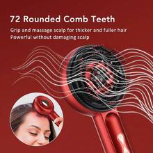 Electric Scalp Massage Comb, Upgraded 2-In-1 Electric Hair Comb And Scalp Massager, With 3 Adjustable Intensity Modes, Suitable For Combing Hair, Applying Oil And Scalp Care, Helping To Relax The Head And Beauty Care, Professional Hair Care Tool - Multicolor - View 9