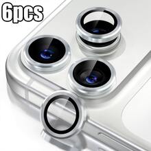 CASECOPS 6入銀色相機鏡頭保護蓋，相容於17/17Air/17Pro/17Pro Max/17e、16/16e/16Pro/16Plus/16Pro Max、15 Pro Max/15 Pro/15 Plus/15、14/13/12/11及其他機型。防油、防刮、防指紋與防塵保護，全覆蓋保護蓋，無氣泡，安裝簡單。金屬框架強化玻璃，高解析透明。金屬框架強化玻璃，高解析透明。 - 6片 - 查看 2