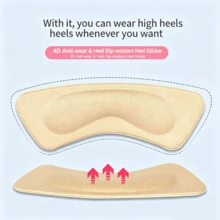 4D Thicker Anti-Slip Heel Grips, Prevent Friction & Slipping For High Heels, Half Size Shoe Inserts - Black 2 Pairs - View 7