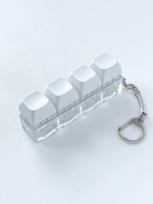 5pcs/3pcs/1pc Novelty Keyboard Keycap Keychain - Colorful Tactile Desktop Toy, Party Game, Hen Party, Hen Party Supplies, Party Game, Dumpling Squeeze Toy, Anniversary, Stress Relief Anxiety, Fun Office Decor, Unique Gift Choice, Toy, Birthday Decoration, Party Supplies, Slow Rebound Squishy, Birthday Party Supplies, Stress Ball, Graduation Party Supplies, Squishy Dumpling, Slow Rebound Squishy - Multicolor - View 13