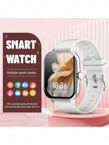 AQMWWG Jam Tangan Pintar Layar Sentuh Penuh 1,83 Inci untuk Pria dan Wanita, Panggilan Nirkabel, Notifikasi Pesan, Penghitung Langkah Olahraga, Kontrol Kamera, Musik Nirkabel, Alarm, Tampilan Jam yang Dapat Disesuaikan, Berbagai Mode Olahraga, Cocok Sebagai Hadiah Liburan - View 10