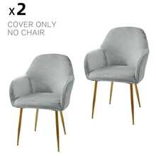 Ghế văn phòng không bánh xe, ghế bàn trang điểm, ghế trang điểm, ghế trang trí thoải mái, ghế sofa bọc nệm phong cách hiện đại giữa thế kỷ cho văn phòng tại nhà, vỏ bọc ghế ăn trang trí văn phòng, vỏ bọc ghế văn phòng lưng vừa co giãn, vỏ bọc bảo vệ ghế bành thường ngày - Nhiều màu - Xem 26