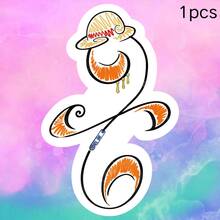 Orange Straw Hat Infinity Symbol, Anime IP Symbolic Re-Creation, Waterproof Vinyl Sticker - Durable Smooth Surface, Self-Adhesive Bumper Sticker, Suitable For Cars, Windows, Laptops, Trucks, Water Bottles - Multi-Functional Durable Design, Car Sticker - Vinyl - View 10
