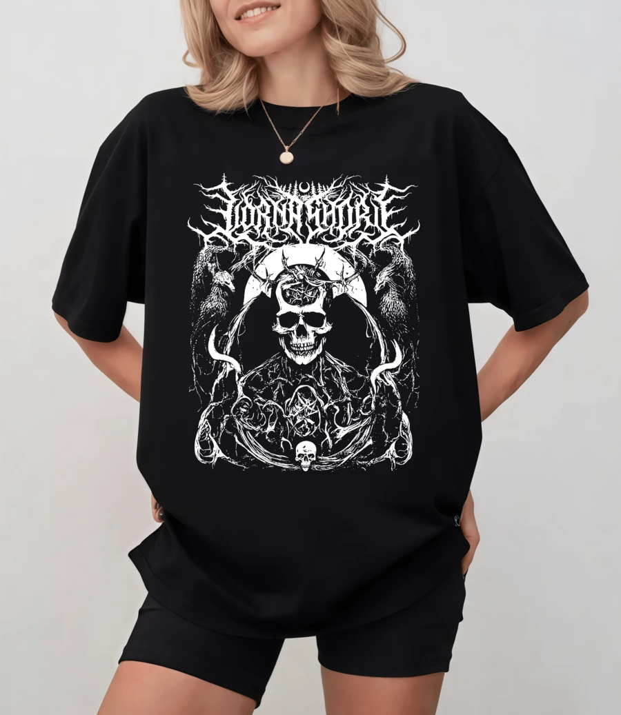 Lorna Shore Deathcore Clothing For Men And Women, Gothic T-Shirt - Black - View 1