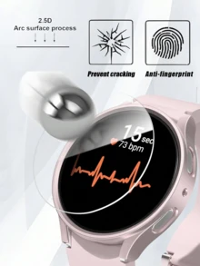 10 Pieces Of Tempered Glass Screen Protector Film, Transparent Glass Cover Screen Film, Compatible With Samsung Watch - Multicolor - View 4