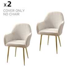 Ghế văn phòng không bánh xe, ghế bàn trang điểm, ghế trang điểm, ghế trang trí thoải mái, ghế sofa bọc nệm phong cách hiện đại giữa thế kỷ cho văn phòng tại nhà, vỏ bọc ghế ăn trang trí văn phòng, vỏ bọc ghế văn phòng lưng vừa co giãn, vỏ bọc bảo vệ ghế bành thường ngày - Nhiều màu - Xem 40