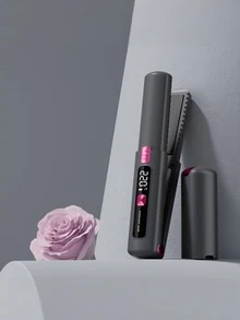 This Cordless Electric Hair Straightener/Mini Curling Iron Features 7 Temperature Settings, Is A Portable Ceramic Curling Iron, And Is USB Rechargeable. It's Perfect For Home, Travel, And Salon Use, And Makes A Wonderful Gift For Your Loved One. - Multicolor - View 13