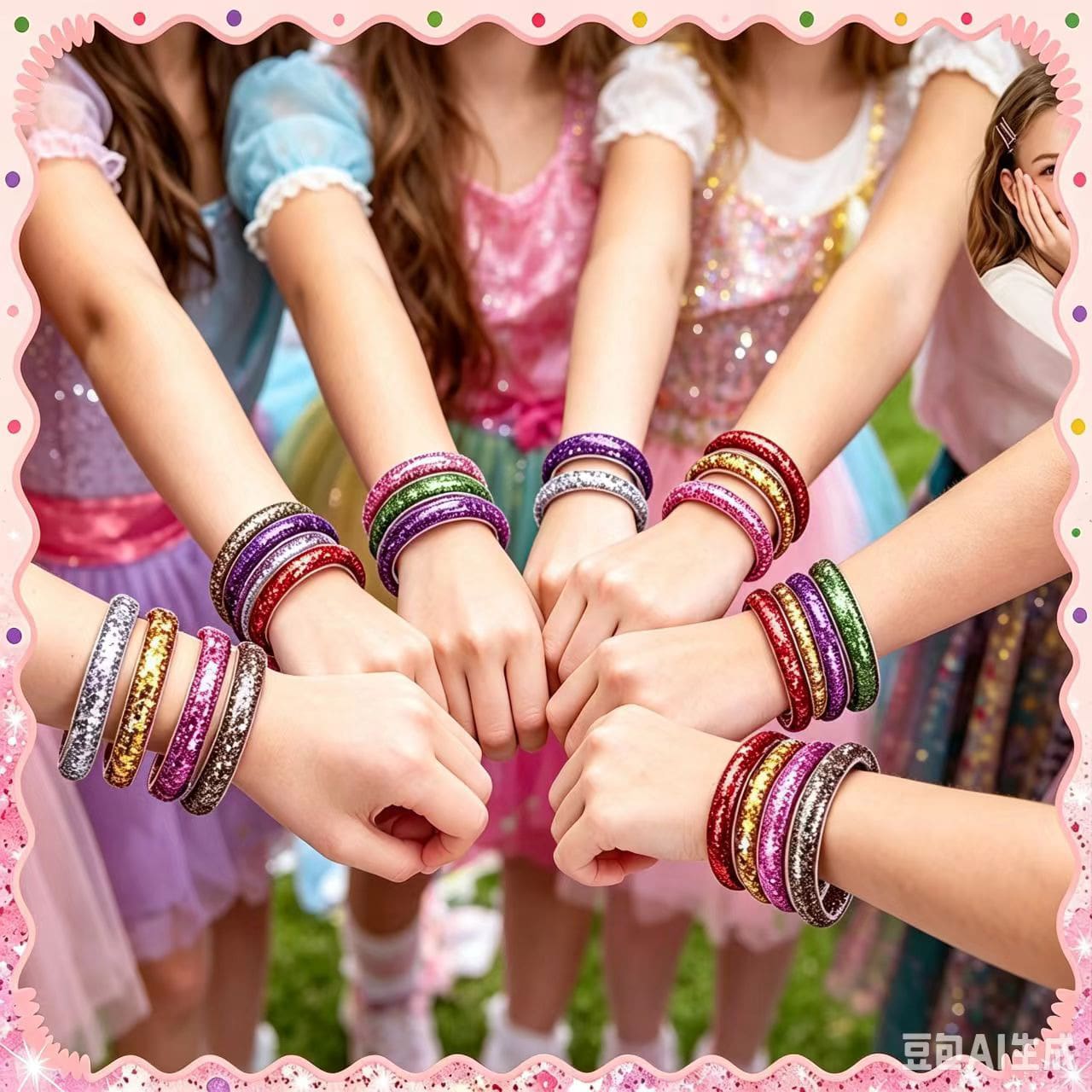 DIY Colorful Sequin Bracelet Making Kit, Tube Sequins DIY Craft, Suitable For Birthday Party, Holiday Gathering, Gift Exchange