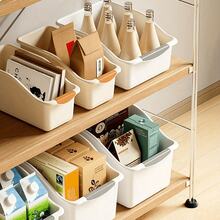 1pc No-Assembly Under Sink Storage Box, Ergonomic Curved Design With Handle, Sturdy Plastic Household Organizer, Perfect For Cabinet, Kitchen, Bathroom Daily Essentials Storage - Multicolor - View 7