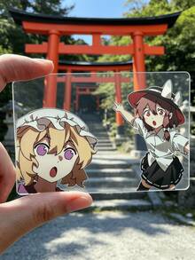 趣味 2入 指向 Soyjaks 迷因壓克力透明卡：創意派對與旅行攝影道具，送給朋友的有趣玩具禮物，與幽默部落客相同風格 - 透明卡片 - 查看 7