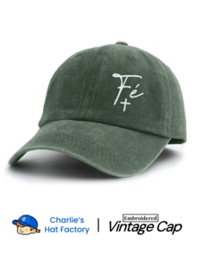 1 Pc "Fé" Cross Embroidery Washed Baseball Cap, Unisex Available In Multiple Retro Colors, Brazil Christian Faith Aesthetic Dad Hat, Minimalist Slogan Outdoor Travel Accessories - Fé Cross - View 10