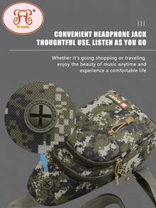 1pc Fashionable Versatile Camo Solid Color Sports Crossbody Bag, Adjustable Strap For Chest/Shoulder/Messenger Wear, Large Capacity Multi-Pocket Design, Durable Water-Resistant Fabric, Built-In Earphone Hole, Ideal For Commuting, Leisure, Outdoor Activities - Black - View 4